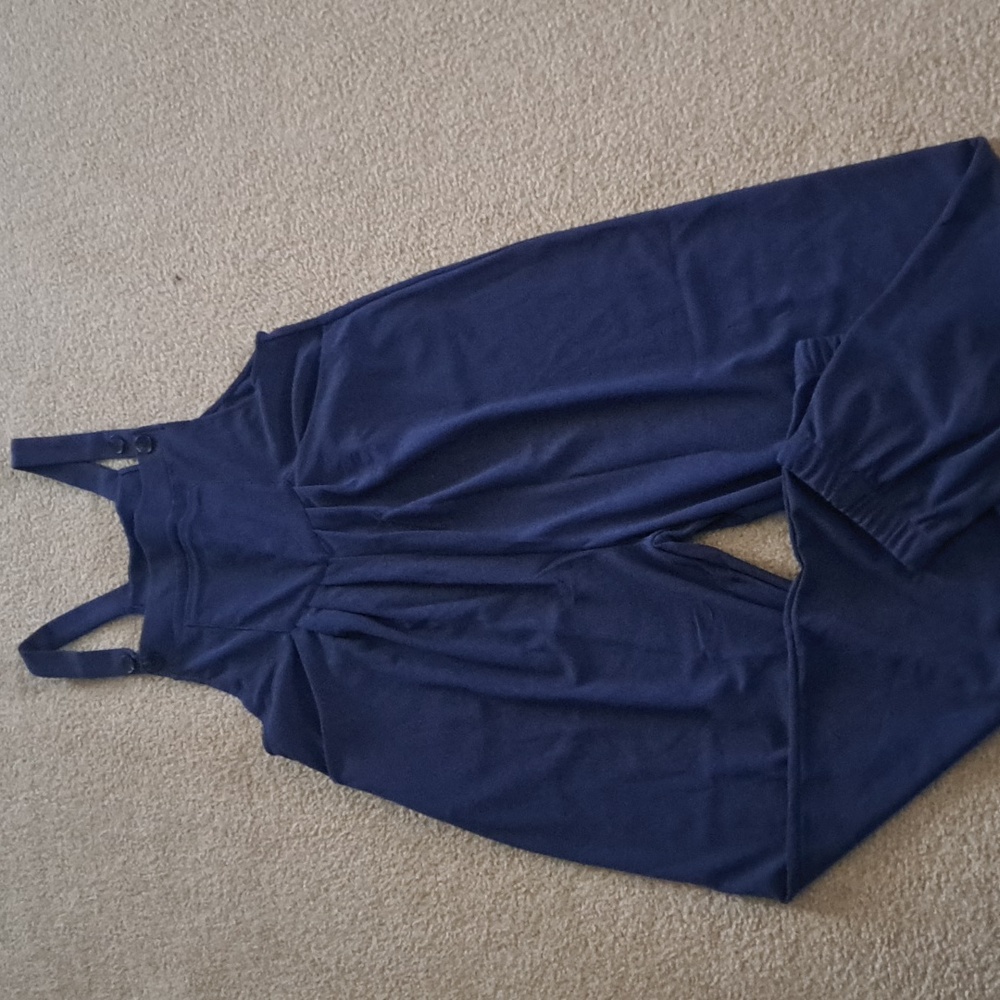 SMALL    HALARA ADJUSTABLE WAFFLE JOGGER OVERALLS - Picture 5 of 11